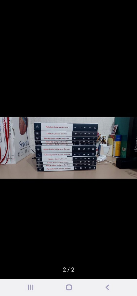 Tusem Tıp Çalışma Soruları Seti 10 Kitap - Görsel 2