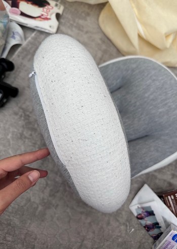 Gri Renkli Emzirme ve Hamilelik Yastığı - Görsel 3