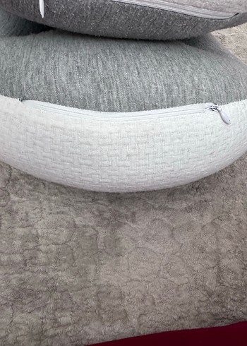 Gri Renkli Emzirme ve Hamilelik Yastığı - Görsel 4