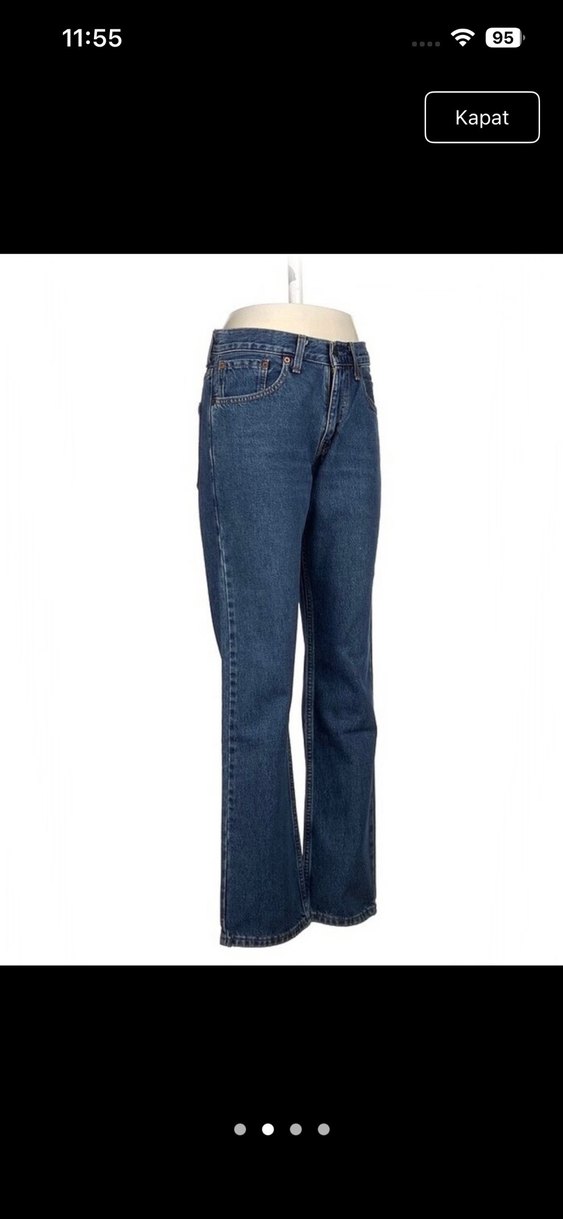 Levis Koyu Mavi Denim Jean — görsel 2/3