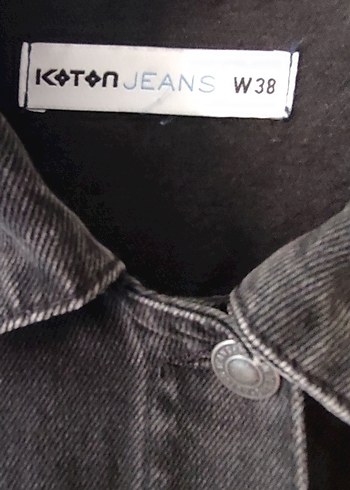KOTON MARKA BAYAN KOT JEAN ÇEKET - Görsel 4