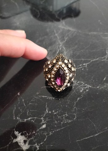 mürdüm taşlı Hürrem Kadın Yüzük - Görsel 4