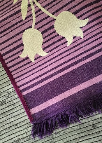 mor krem yolluk kilim 150 cm 80 cm - Görsel 3