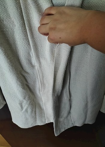 koton m beden beyaz önü açık ceket hırka - Görsel 3