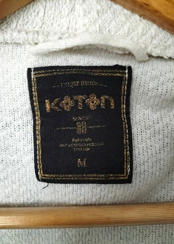 koton m beden beyaz önü açık ceket hırka - Görsel 6