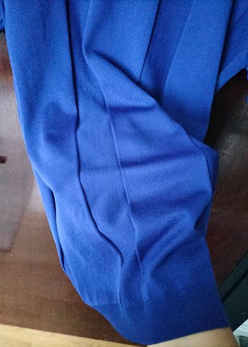 Gece mavisi kısa kollu merserize tişört - Görsel 4