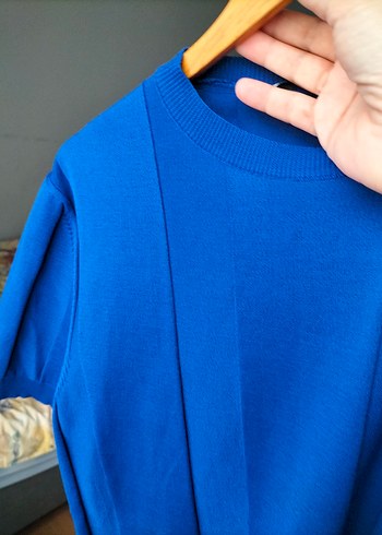 Gece mavisi kısa kollu merserize tişört - Görsel 9