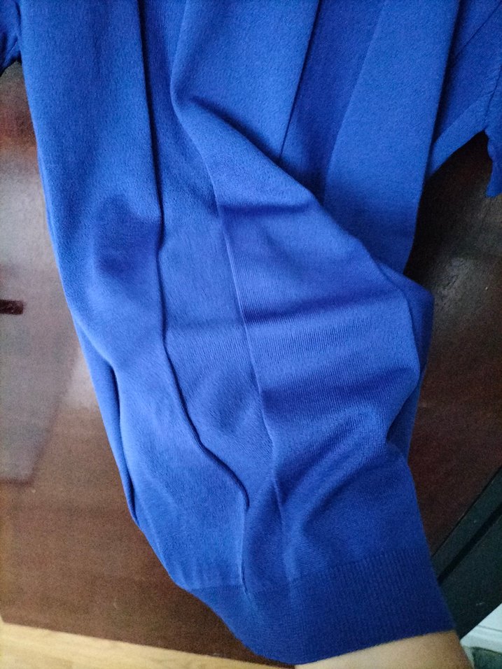 Gece mavisi kısa kollu merserize tişört - Görsel 4