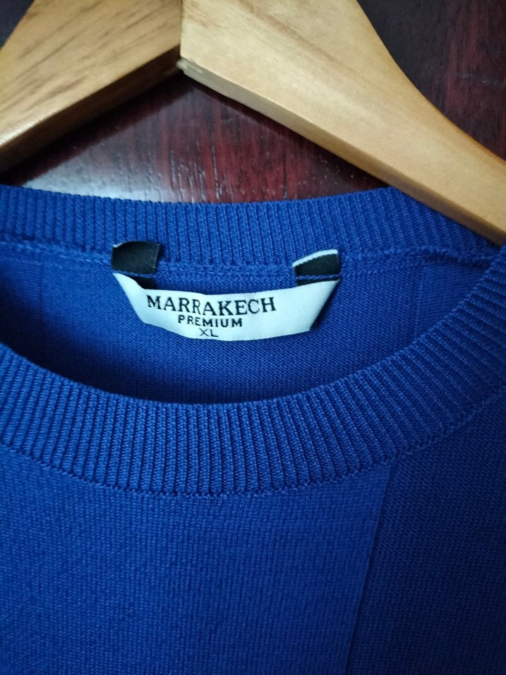 Gece mavisi kısa kollu merserize tişört - Görsel 3