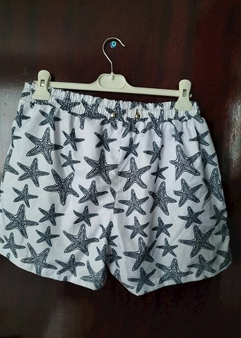 large kısa cepli astarlı deniz şortu - Görsel 5