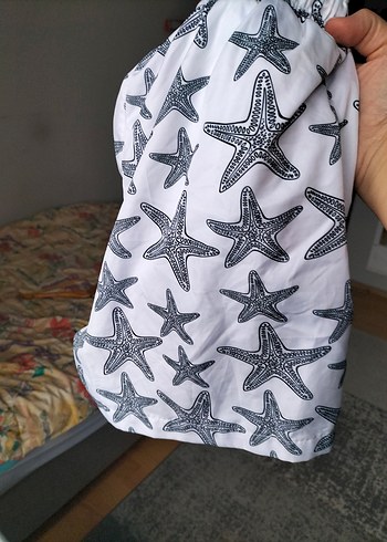 large kısa cepli astarlı deniz şortu - Görsel 9