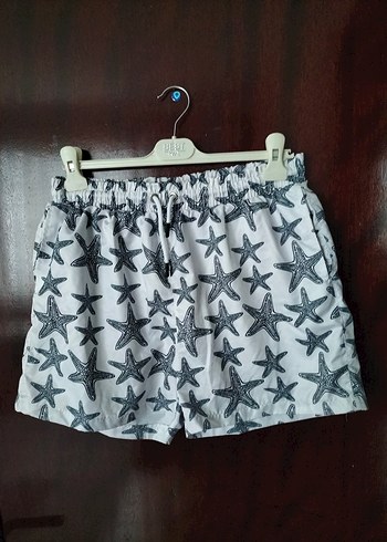 large kısa cepli astarlı deniz şortu - Görsel 2