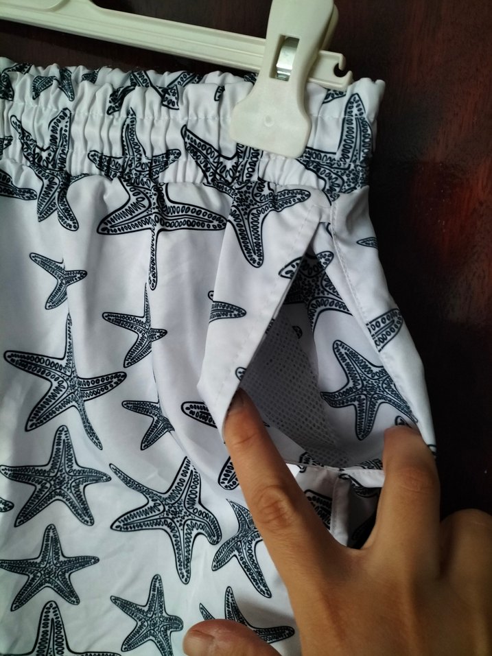 large kısa cepli astarlı deniz şortu - Görsel 3