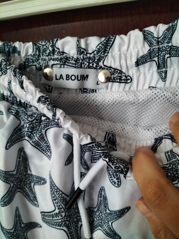 large kısa cepli astarlı deniz şortu - Görsel 4