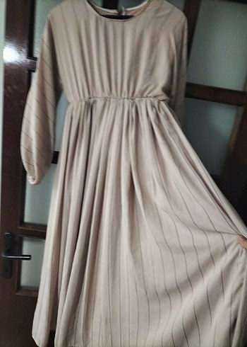 Uzun Kadın Elbise Astarlı - Görsel 4