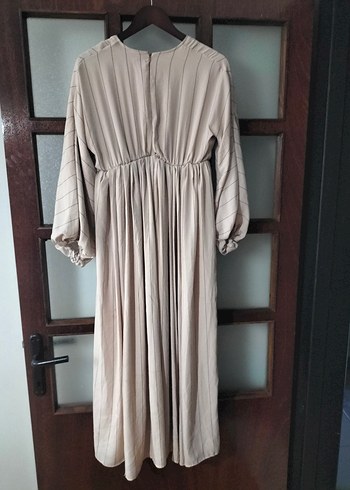 Uzun Kadın Elbise Astarlı - Görsel 7