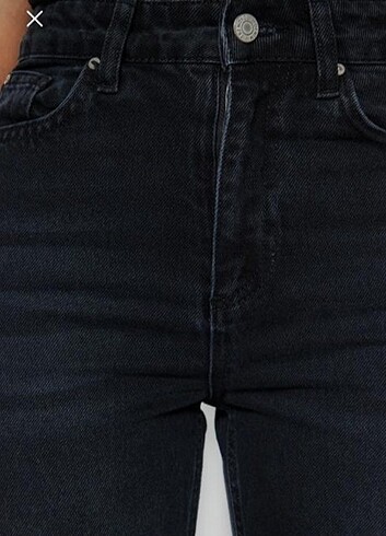 s Beden siyah Renk Trendyolmilla mom jeans