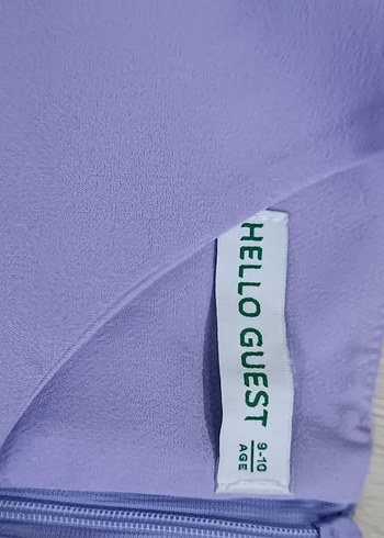 Kız Çocuk Mor V Yaka Kısa Kollu Bluz - Görsel 4