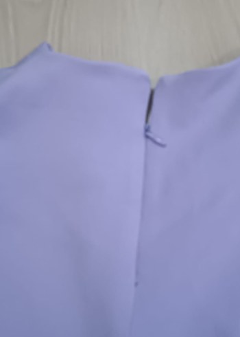 Kız Çocuk Mor V Yaka Kısa Kollu Bluz - Görsel 3