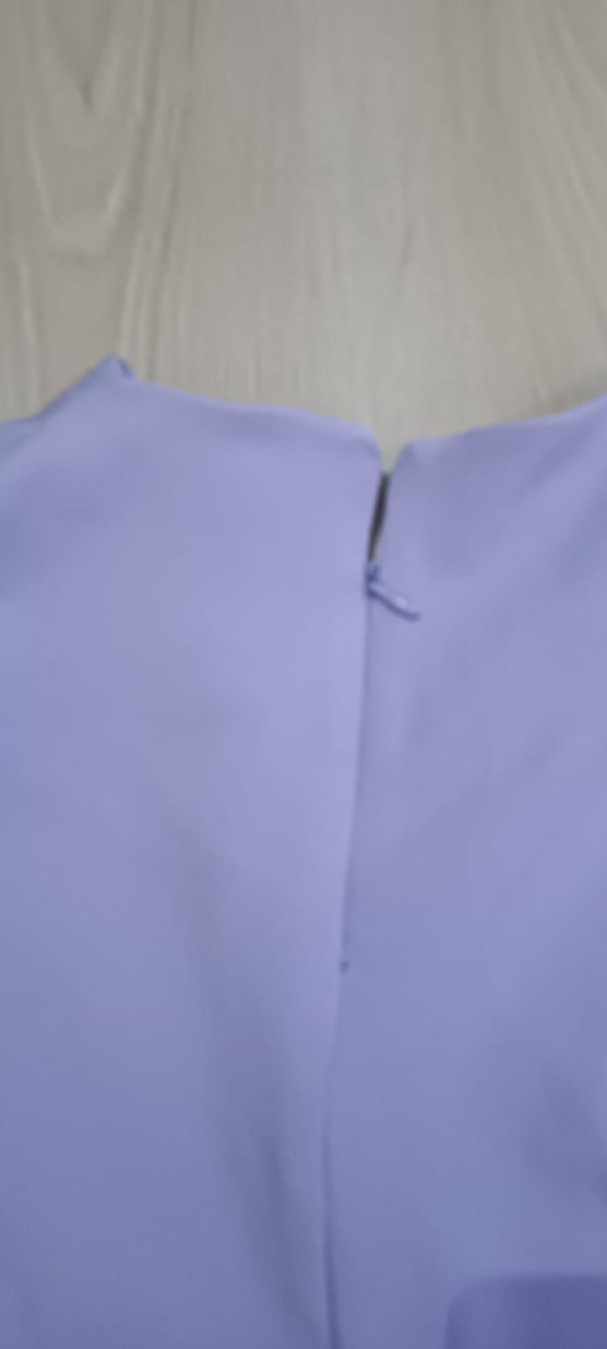 Kız Çocuk Mor V Yaka Kısa Kollu Bluz - Görsel 3