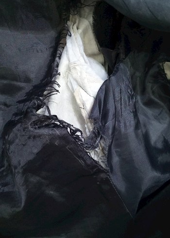 Beyaz krem Midi erkek Kışlık Fermuarlı Mont - Görsel 4