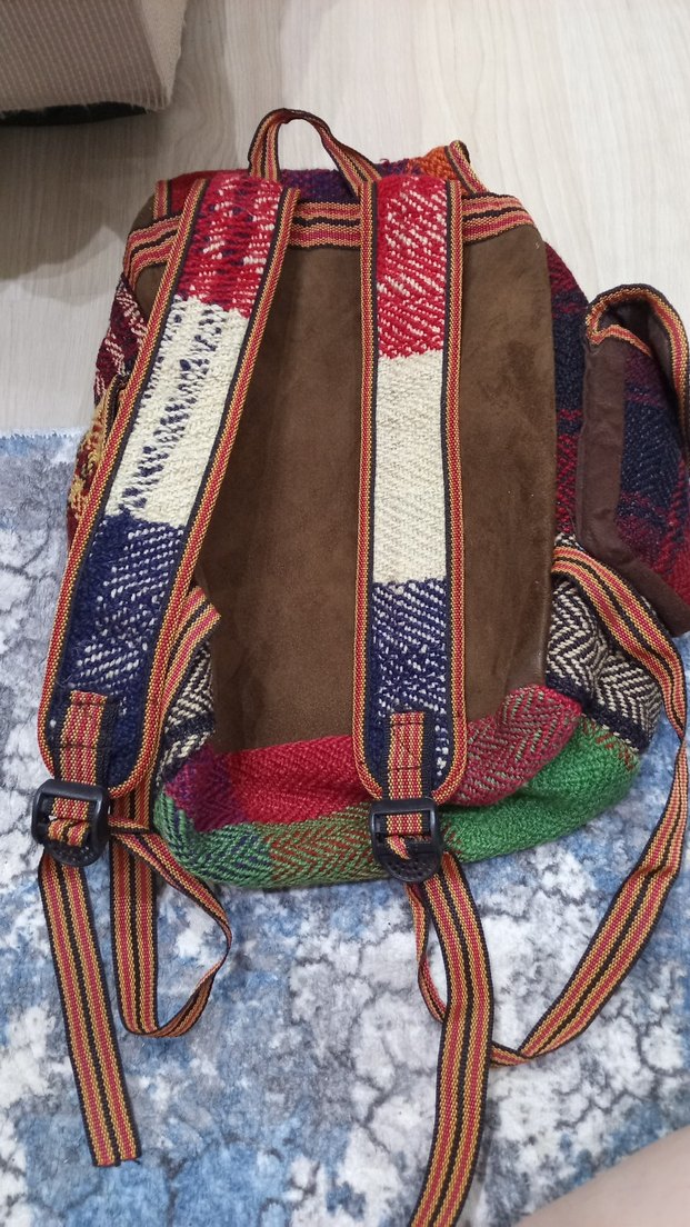 Renkli Bohem Kadın Sırt Çantası - Görsel 2