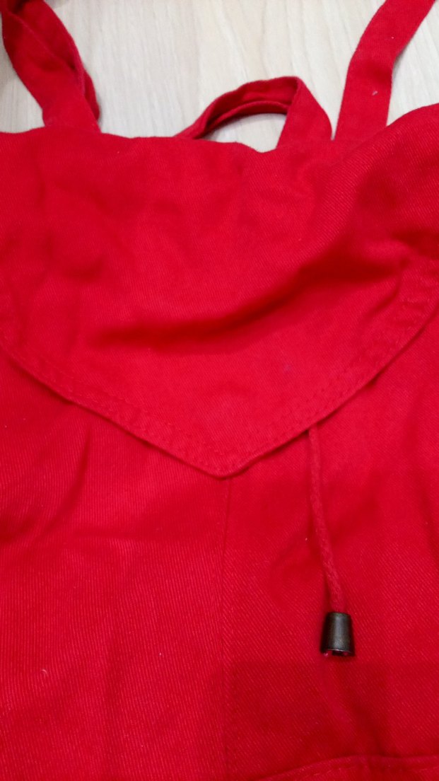 Kadın Kırmızı Fermuarlı Sırt Çantası - Görsel 3