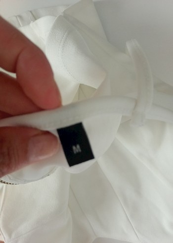 Beyaz Pilili Mini Büstiyer - Görsel 6