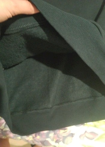 Siyah Kapüşonlu Kadın Sweatshirt VOGLE Baskılı - Görsel 5