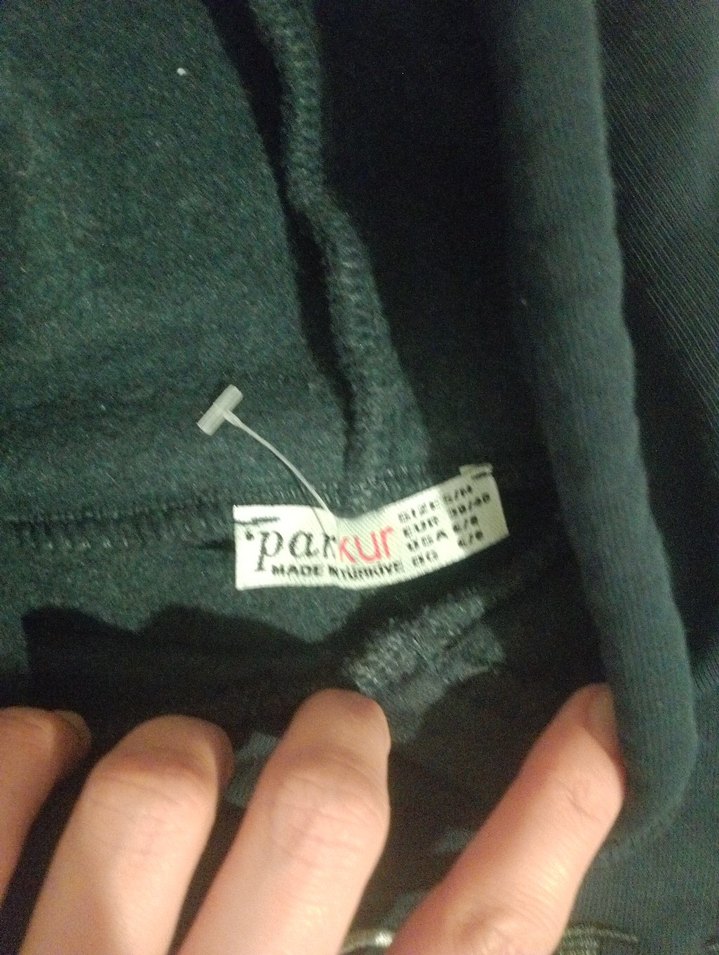 Siyah Kapüşonlu Kadın Sweatshirt VOGLE Baskılı - Görsel 4