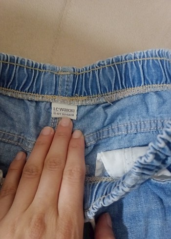 Erkek Çocuk Rahat Mavi Denim Şort - Görsel 2