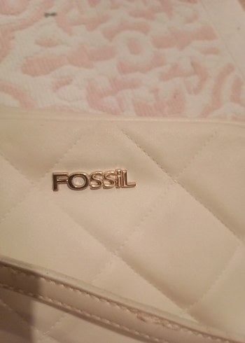 FOSSİL Beyaz Deri Kadın Çanta Fermuarlı - Görsel 2