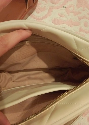 FOSSİL Beyaz Deri Kadın Çanta Fermuarlı - Görsel 3