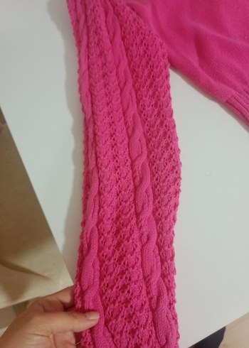 lcw pembe Örgü Kadın Hırka - Görsel 5