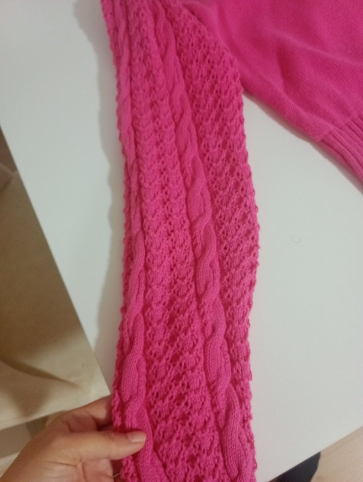 lcw pembe Örgü Kadın Hırka - Görsel 5