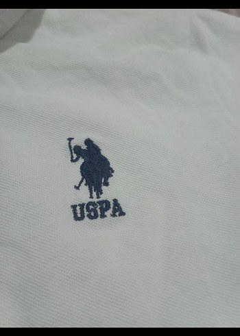 uspa Beyaz Pamuklu Polo Tişört - Görsel 2