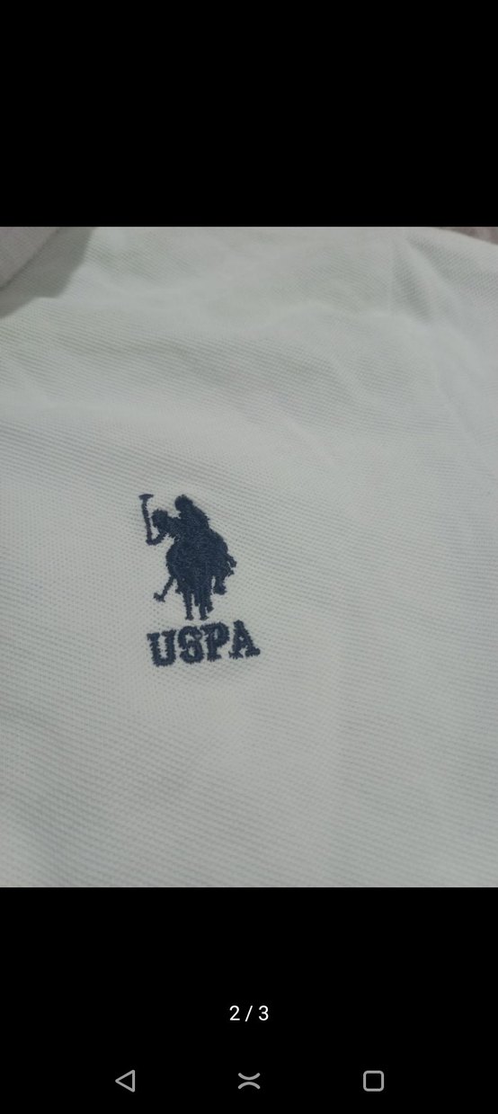 uspa Beyaz Pamuklu Polo Tişört - Görsel 2