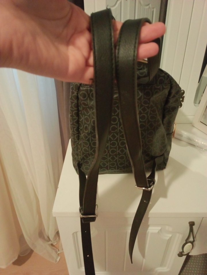 Calvin Klein  Deri Sırt Çantası - Görsel 5