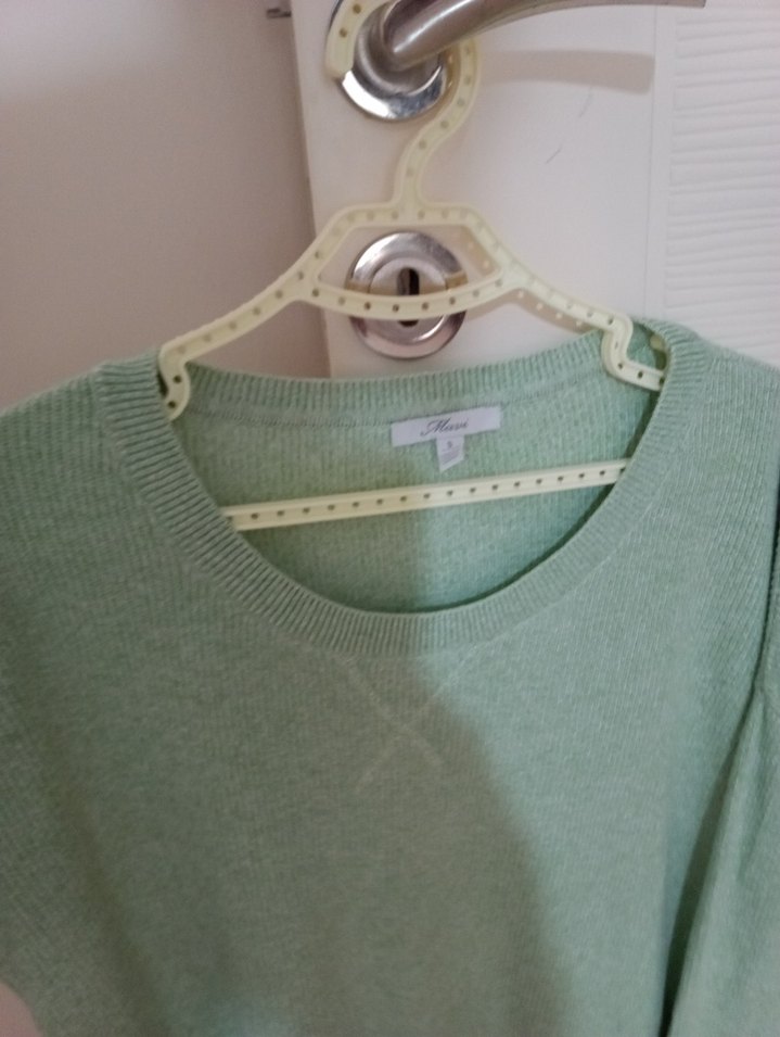 mavi jeans yeşil Kadın Yün Triko Kazak - Görsel 4