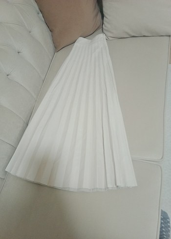 stradivus deri bej Pilili Uzun Kadın Etek - Görsel 2