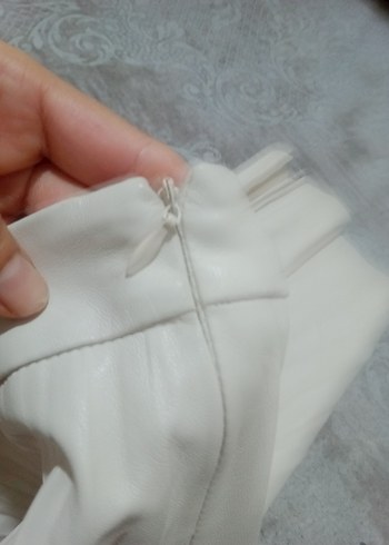 stradivus deri bej Pilili Uzun Kadın Etek - Görsel 4