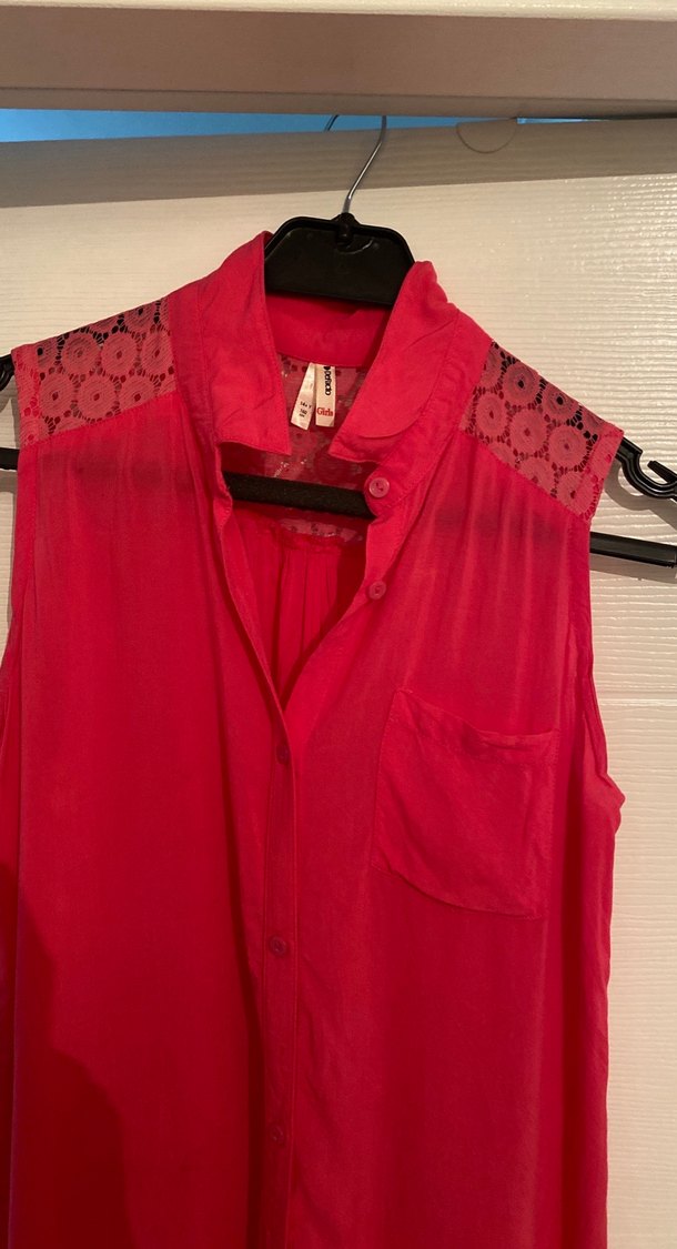 Kolsuz Fulya Bohem kız çocuk 14 yaş için Düğmeli Gömlek - Görsel 2