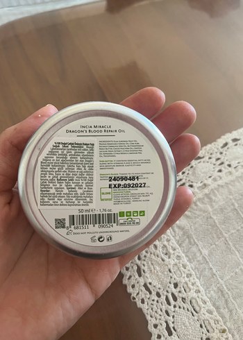  Beden INCIA Ejder Kanı Onarıcı Yağlı Krem