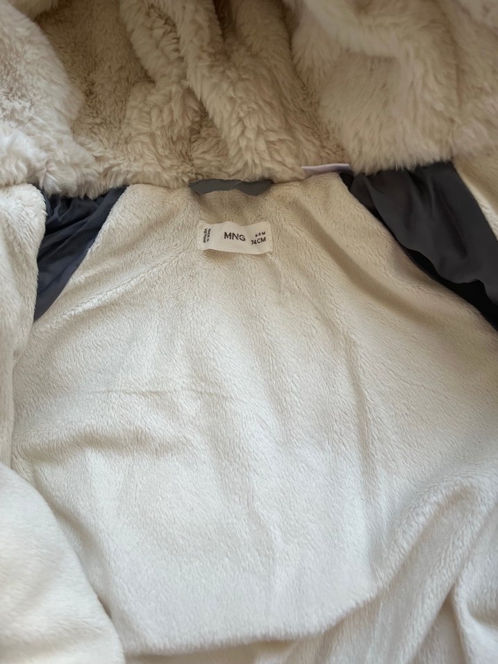 Gri Bebek Tulum, Kürklü Kapüşonlu - Görsel 4