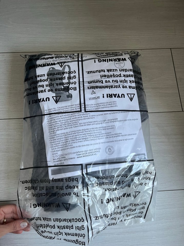 Gri Class Bel Destekli Baby Plus Kanguru - Görsel 2