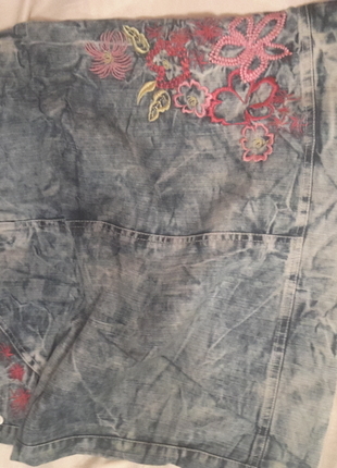 40 Beden Vintage eslitme dar etek