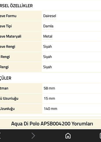 Aqua Di Polo Siyah Unisex Güneş Gözlüğü - Görsel 2