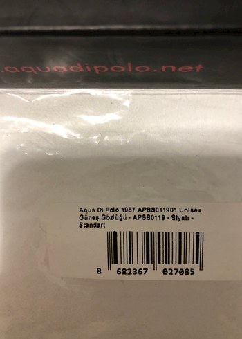 Aqua Di Polo Siyah Unisex Güneş Gözlüğü - Görsel 8