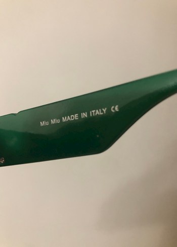 Mıu mıu  Koyu Yeşil Kadın Güneş Gözlüğü - Görsel 4