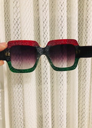 Retro Çok Renkli Kadın Güneş Gözlüğü - Görsel 8